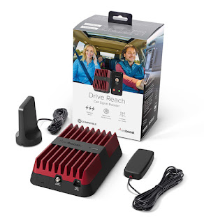 The vehicle cell signal booster, weBoost, a U.S. Company, amplifys a strong, consistent signal that connects travelers on the road.