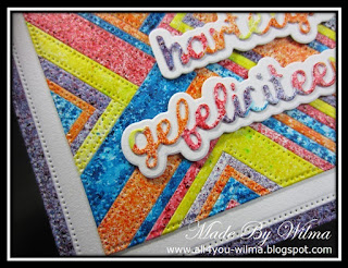 Felicitatie, Congrats, Congratulations, Visgraattechniek, Herringbone technique, Pigment Colors, Red, Yellow, Crealies, Give away, All4You, ALL4YOU,