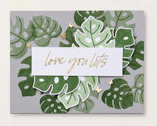 4 Stampin' Up! Tropical Leaf Cards + Video ~ www.juliedavison.com #stampinup