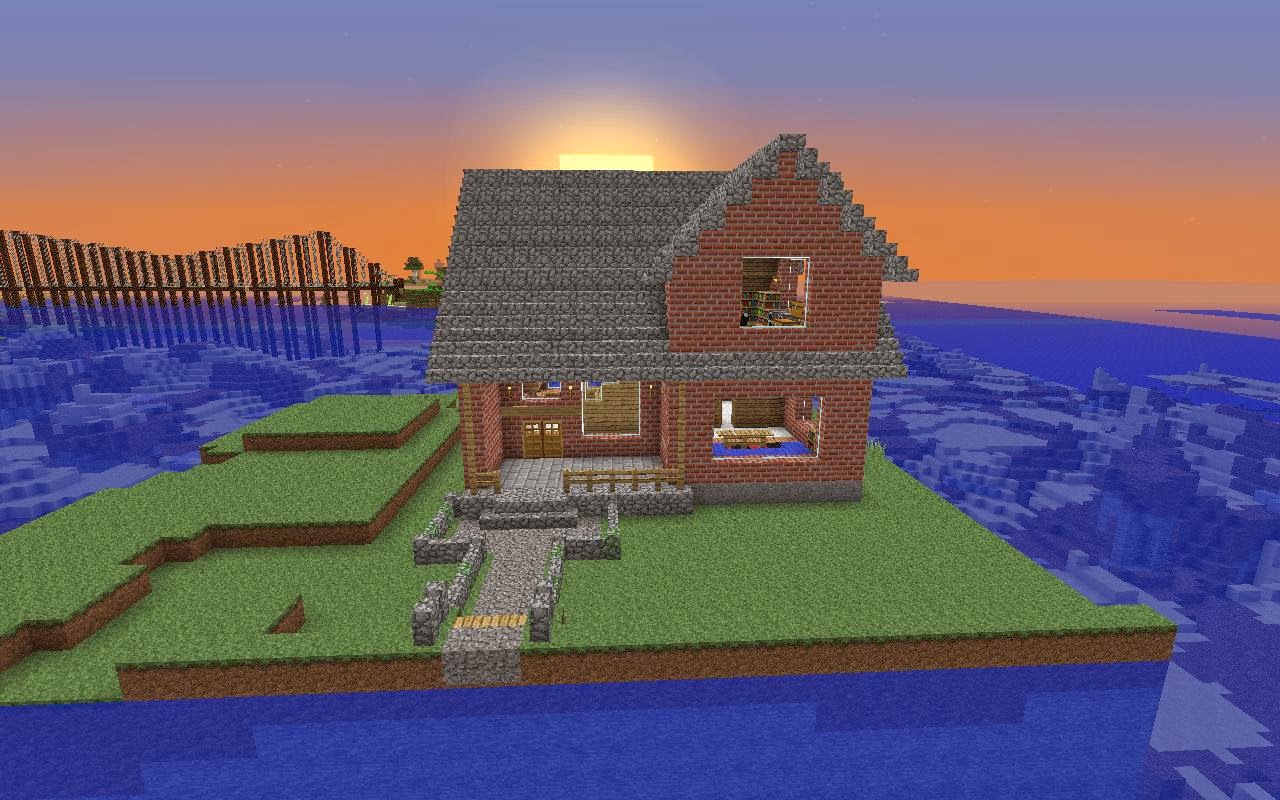 Gambar Rumah Pedesaan Minecraft