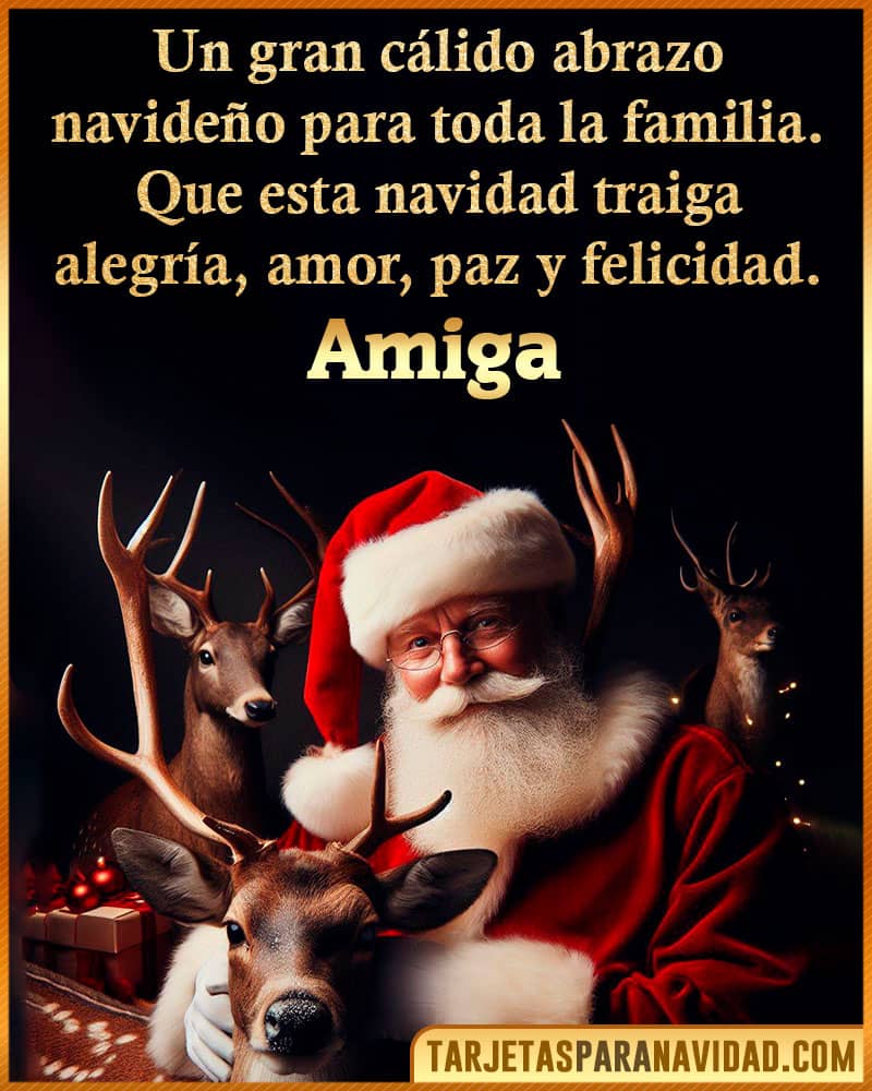 Deseos de navidad para Amiga