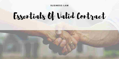 Business Law- Essential of valid contract