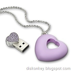 Crystal Heart USB flash drive 1