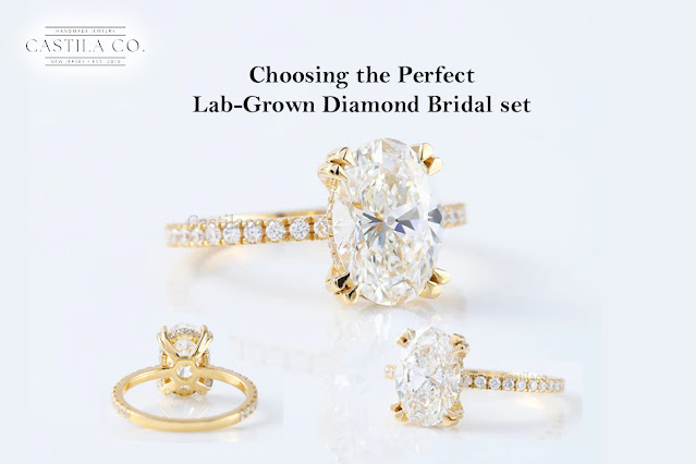 Lab grown diamond bridal sets
