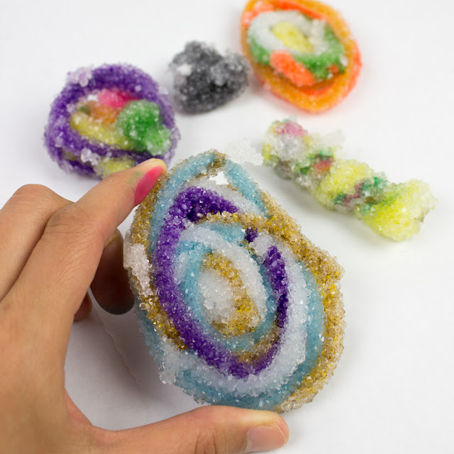 how to make borax crystals grow on pipe cleaners to create art sculptures