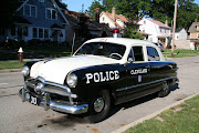 Cleveland Police 1949. Nice Vintage Automobile! (cle police front)