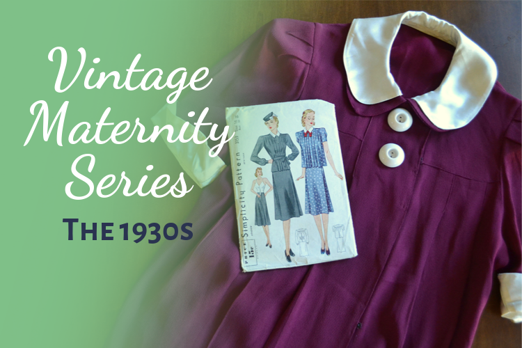 1930s Vintage Maternity fashion style