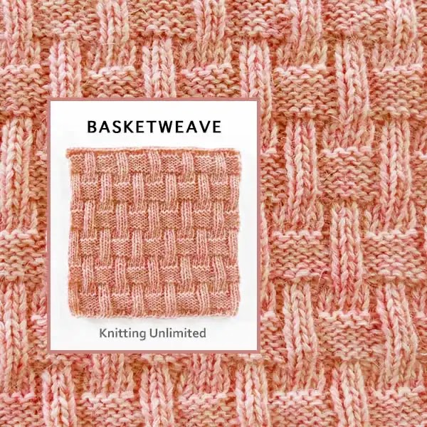 Free and Easy Knitting Pattern You'll Love, Basketweave Knit Purl Square no 18