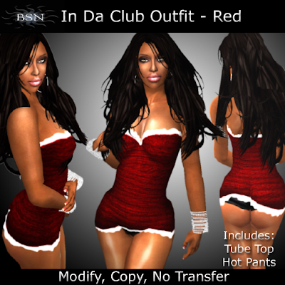 BSN In Da Club Outfit - Red