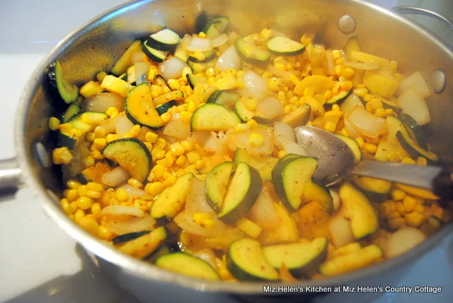 Garden Pasta Skillet at Miz Helen's Country Cottage