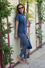 baroque print pants, nude pumps, Zara shirt, Fashion and Cookies