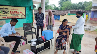 कोविड 19 टीकाकरण को लेकर आज नगर पंचायत नरहरपुर में महाअभियान