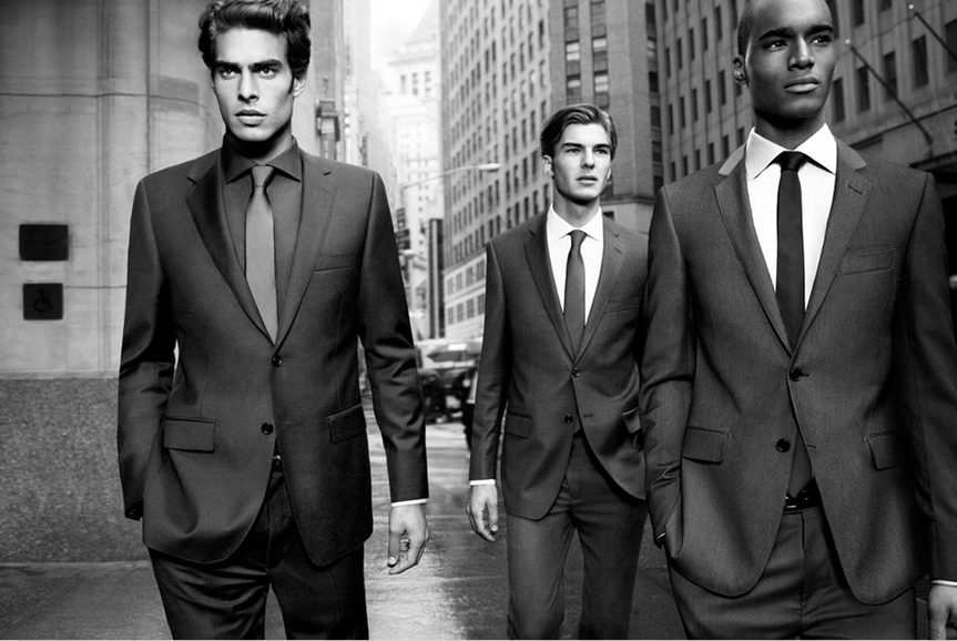 Jon Kortajarena, Corey Baptiste, and Patrick Kafka by Inez & Vinoodh — DKNY Men F/W 11/12