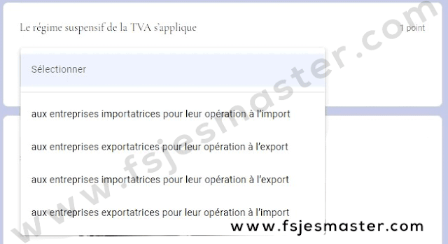 Exemple Concours Master Gestion Financière Comptable et Fiscale (GFCF) 2021-2022 - Fsjes Agdal