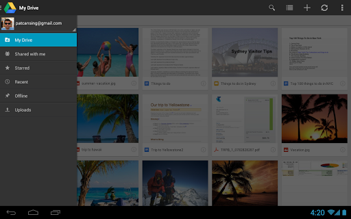 Google Drive for android