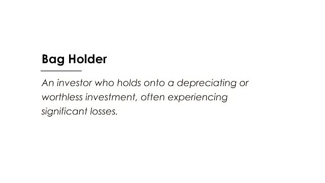 An investor who holds onto a depreciating or worthless investment, often experiencing significant losses.