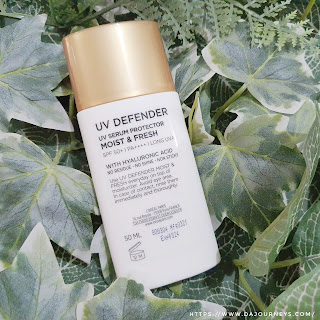 Review L'Oreal Paris UV Defender Daily UV Serum Protector Moist and Fresh