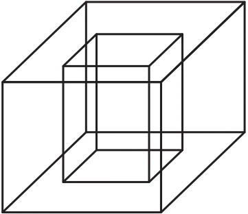 ENEM 2010: Um porta-lápis de madeira foi construído no formato cúbico, seguindo o modelo ilustrado a seguir. O cubo de dentro é vazio. A aresta do cubo maior mede 12 cm e a do cubo menor, que é interno, mede 8 cm.