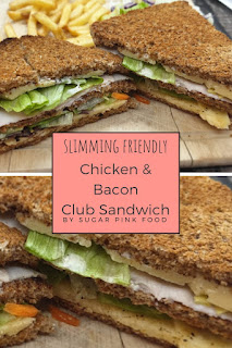 chicken and bacon club sandwich