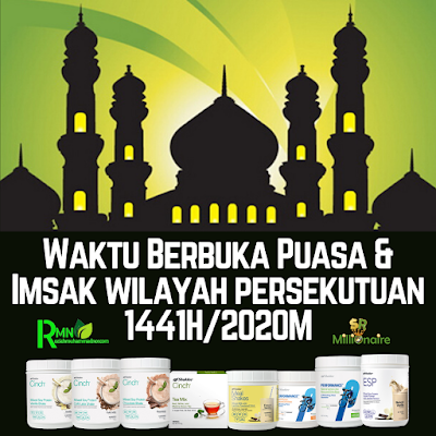 JADUAL WAKTU BERBUKA PUASA DAN IMSAK WILAYAH PERSEKUTUAN 1441H