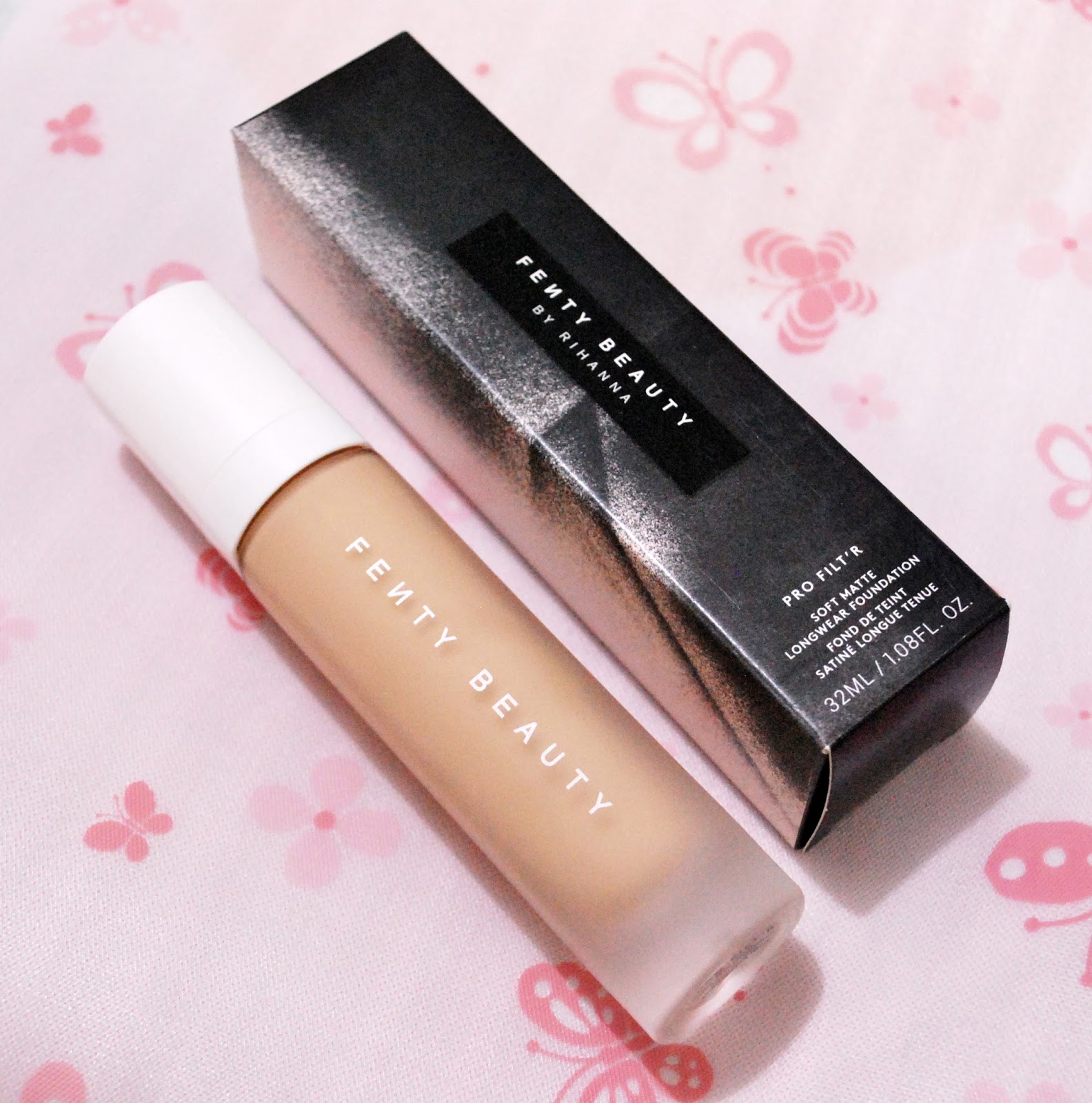 Peachy Pink Sisters Review Fenty Beauty Pro Filt R Soft Matte Longwear Foundation