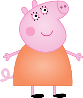 Peppa Pig and her Family Clipart 