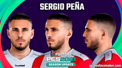 PES 2021 Faces Sergio Pena by Yeshua