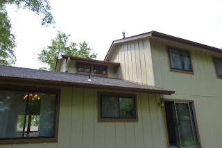 House in Lenexa, Kansas, with hardboard
