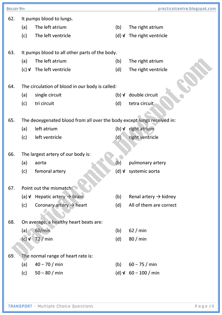 transport-mcqs-biology-9th-notes