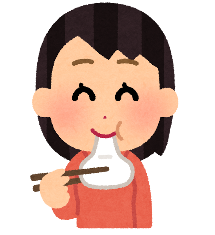 お餅を食べる人のイラスト 女性 かわいいフリー素材集 いらすとや