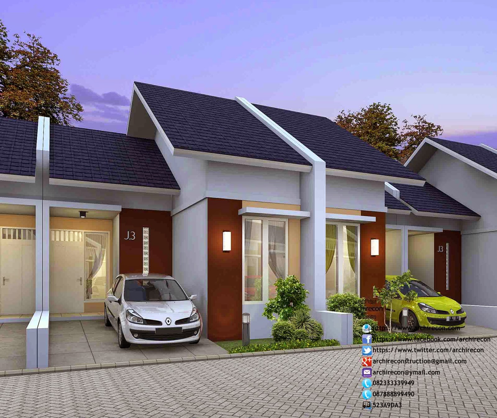 DESAIN RUMAH MINIMALIS PERUMAHAN GIRYA MAS SIDOARJO 0823 