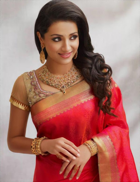 Trisha Krishnan HD Images In Saree