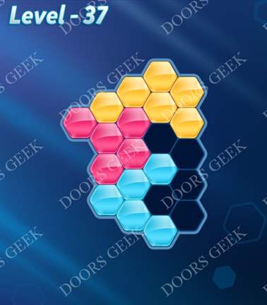 Block! Hexa Puzzle [Novice] Level 37 Solution, Cheats, Walkthrough for android, iphone, ipad, ipod