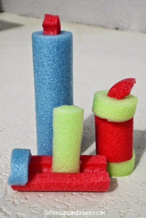 http://www.coffeecupsandcrayons.com/building-block-busy-bag-with-pool-noodles/