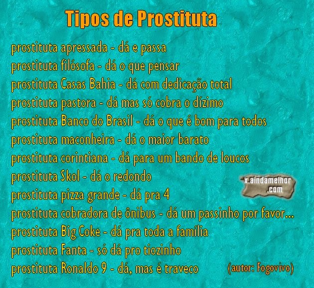 tipos de prostituta