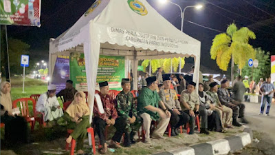 Pj Bupati Richard Arnaldo Lepas Pawai Obor Dan Takbiran Idul Fitri 1445 H