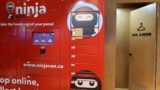 Secure lockers from Ninja Van in Singapore.