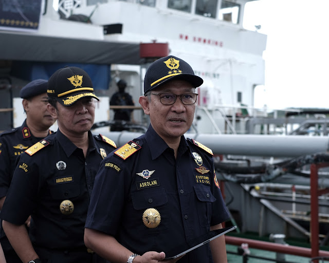 Bea Cukai Tangkap Kapal Pengangkut BBM Ilegal Saat Menggelar Lewat Operasi Laut Terpadu Jaring Sriwijaya