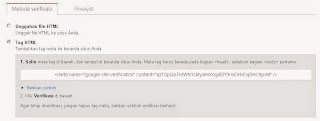 cara verifikasi blog ke google webmaster