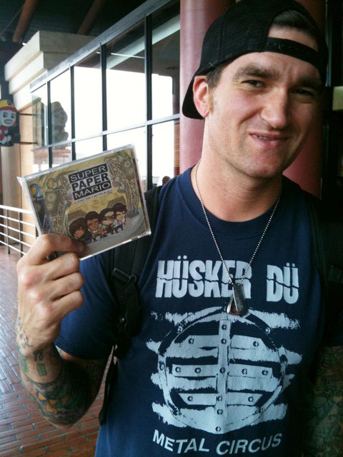 Jordan Pundik Vocalist New Found Glory has a Super Paper Mario album from 