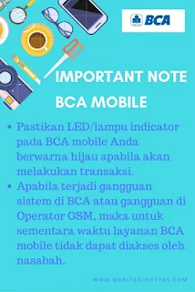 Important Note Saat Menggunakan BCA Mobile