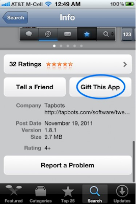 Gift This App iPhone Application