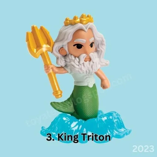 King Triton figure 2023 McDonalds Little Mermaid Toys