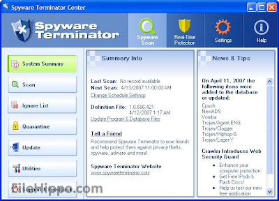 DOWNLOAD ANTIVIRUS SPYWARE TERMINATOR VER. 2.7.0.260 TERBARU