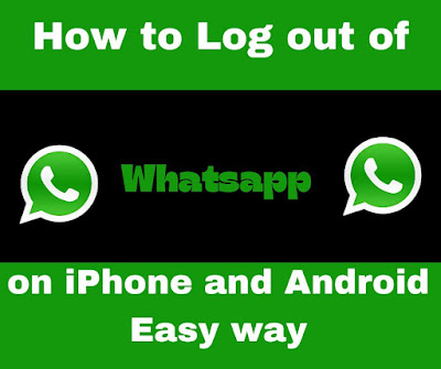 How to Log out of whatsapp