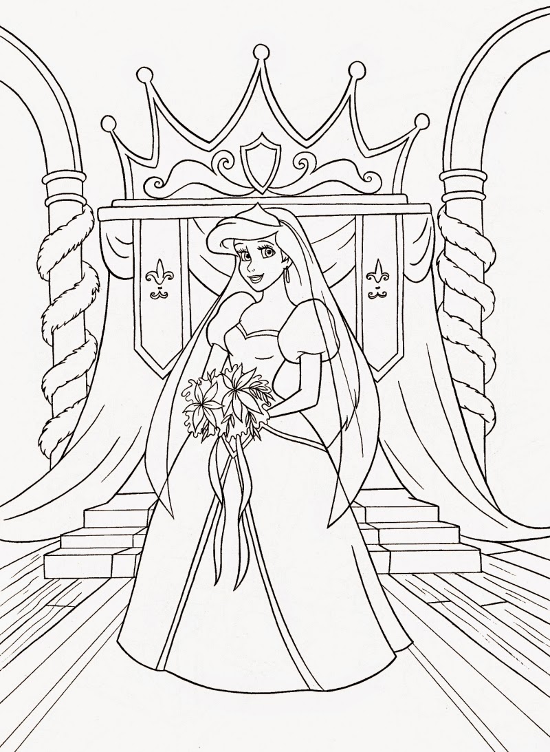 Coloring Pages: Ariel the Little Mermaid Free Printable Coloring Pages