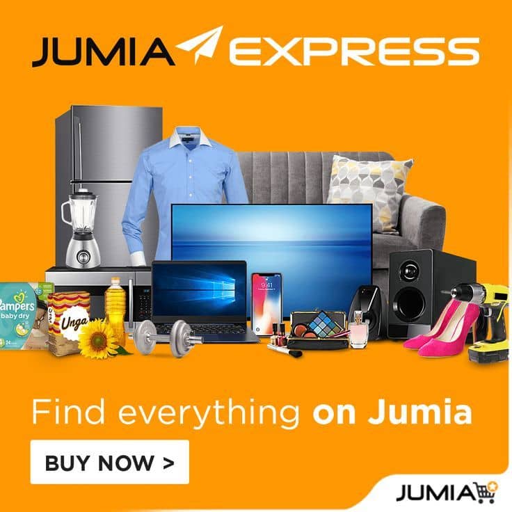Image showing how to find everything including phones and other household items on jumia