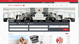 Air Canada Homepage