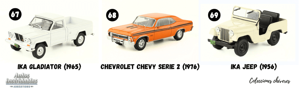 ika gladiator 1:43, ika gladiator 1965, ika gladiator 1965 autos inolvidables argentinos, chevrolet chevy serie 2 1:43, chevrolet chevy serie 2 1976, chevrolet chevy serie 2 1976 autos inolvidables argentinos, ika jeep 1:43, ika jeep 1956, ika jeep 1956 autos inolvidables argentinos, autos inolvidables argentinos salvat