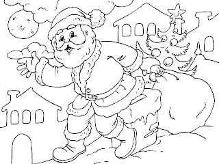 Dibujos de Santa Claus para Pintar, parte 5